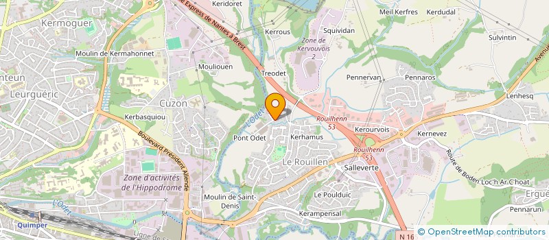 localisation de l'entreprise SCI OCEAL  ERGUE-GABERIC