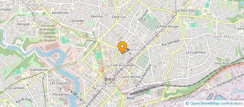 localisation de l'entreprise SCI OCEAN 21  BREST