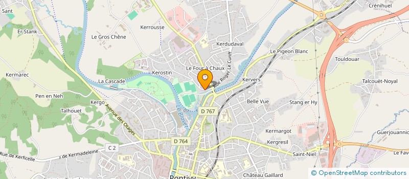 localisation de l'entreprise SCI OCEAN 56  PONTIVY