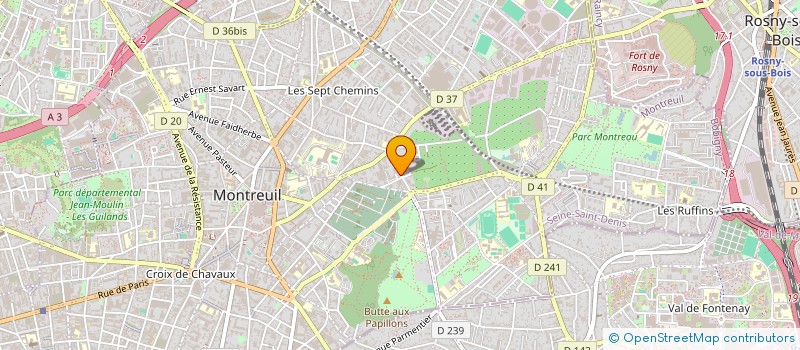 localisation de l'entreprise SCI OCEAN  MONTREUIL