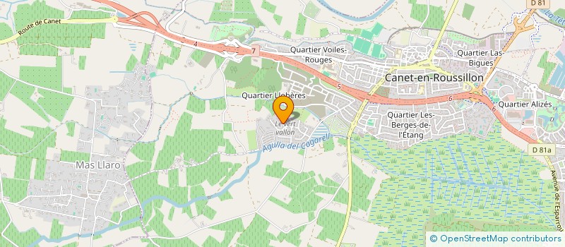 localisation de l'entreprise SCI OCEAN BLEU  LE BOULOU