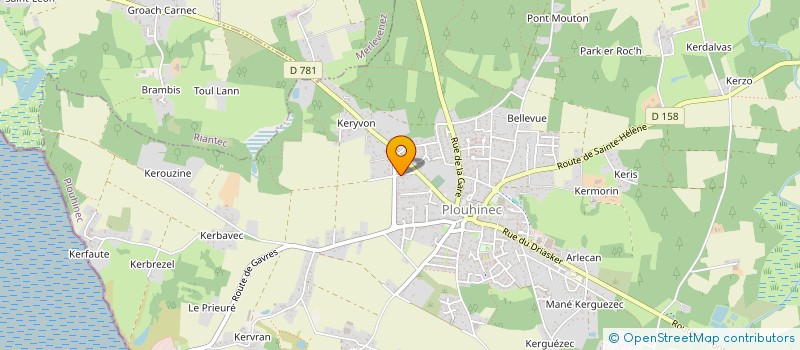 localisation de l'entreprise SCI OCEAN INVEST  PLOUHINEC