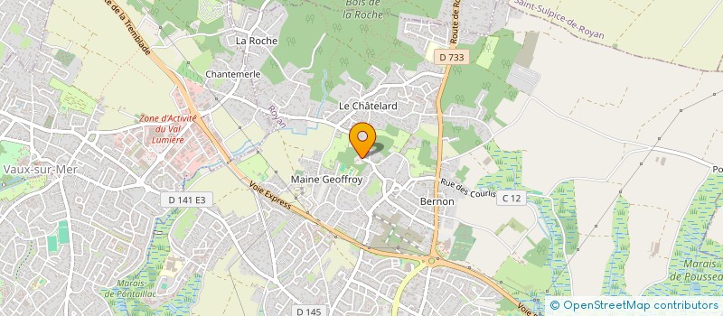 localisation de l'entreprise SCI OCEANA  ROYAN