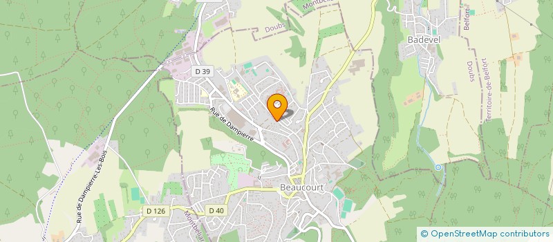 localisation de l'entreprise SCI OCEANE à BEAUCOURT