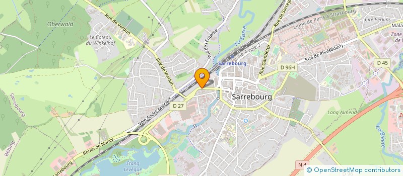 localisation de l'entreprise SCI OCEANE à SARREBOURG