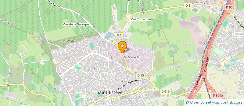 localisation de l'entreprise SCI OCEANE  SAINT-ESTEVE