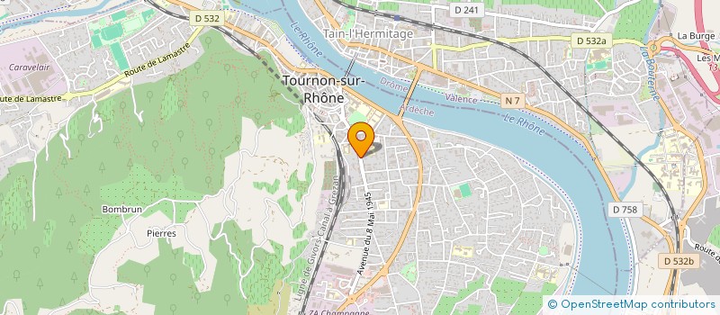 localisation de l'entreprise SCI OCEANE à TOURNON-SUR-RHONE