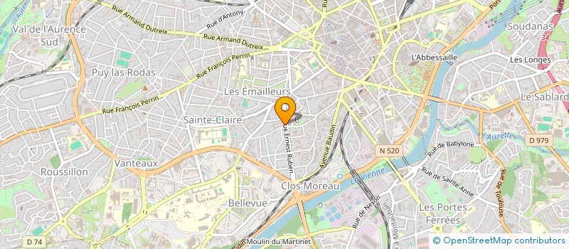 localisation de l'entreprise SCI OCEANE à LIMOGES
