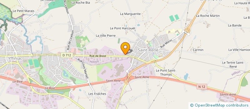 localisation de l'entreprise SCI OCEANE  HILLION