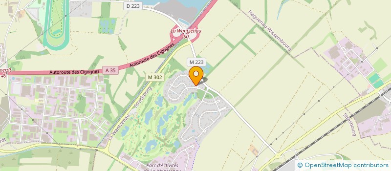 localisation de l'entreprise SCI OCEANE  LA WANTZENAU