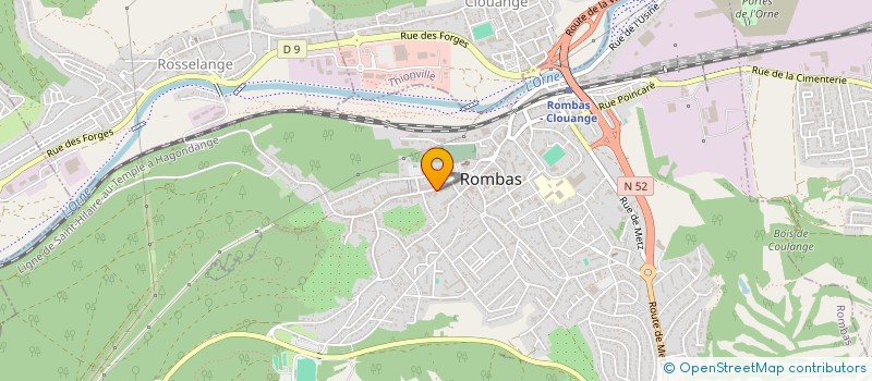 localisation de l'entreprise SCI OCEANE  ROMBAS