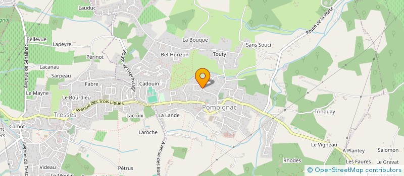 localisation de l'entreprise SCI OCEANE  POMPIGNAC