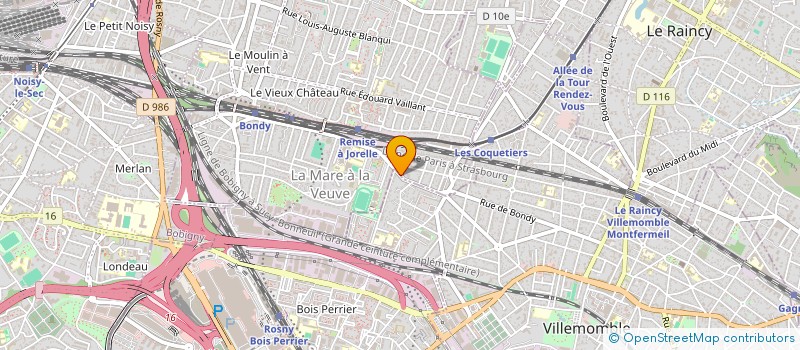 localisation de l'entreprise SCI OCEANE  VILLEMOMBLE