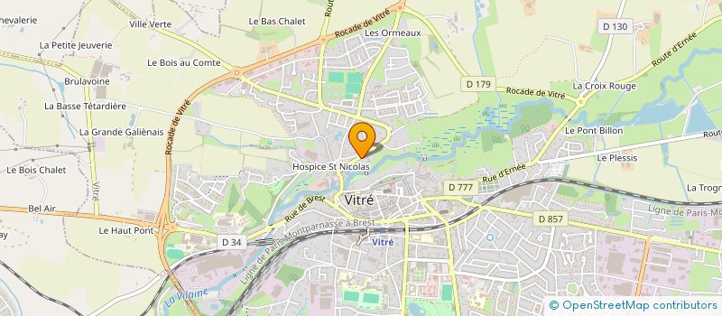 localisation de l'entreprise SCI OCEANE  VITRE