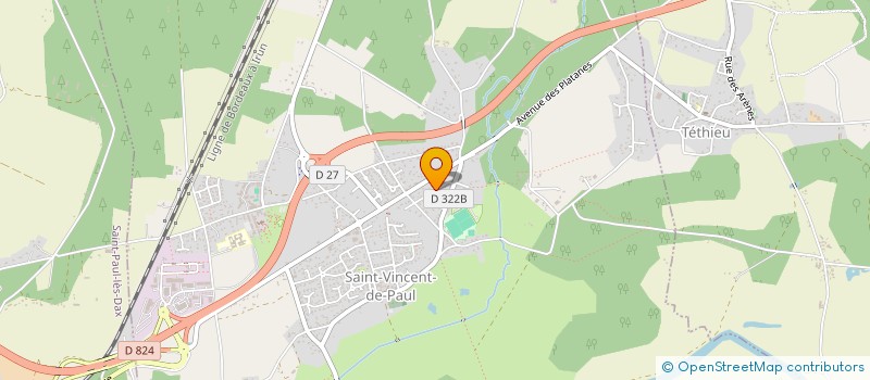 localisation de l'entreprise SCI OCEANE  SAINT-VINCENT-DE-PAUL