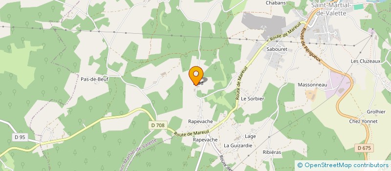 localisation de l'entreprise SCI OCEANE  SAINT-MARTIAL-DE-VALETTE