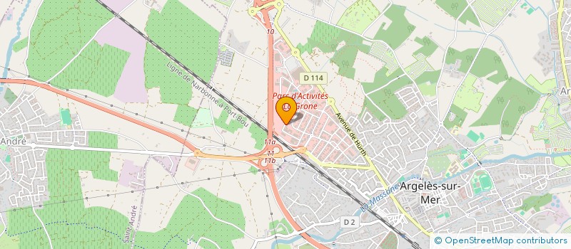 localisation de l'entreprise SCI OCEANE  ARGELES-SUR-MER