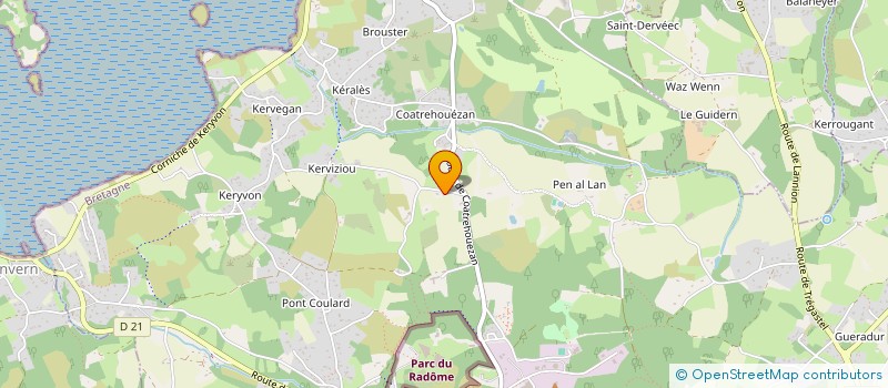 localisation de l'entreprise SCI OCEANE  PLEUMEUR-BODOU