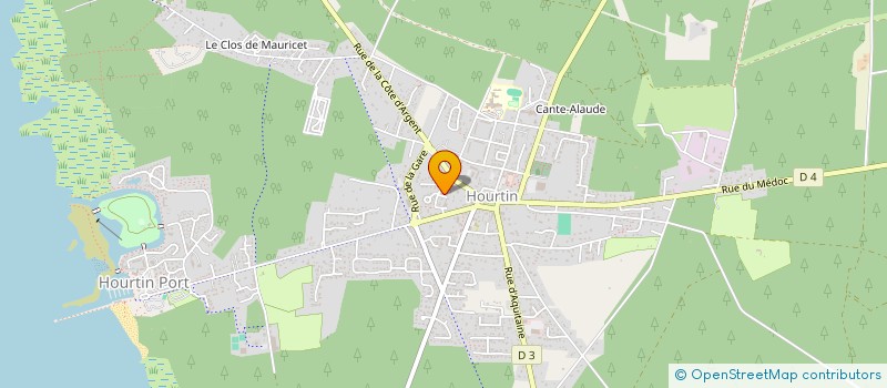 localisation de l'entreprise SCI OCEANE  HOURTIN