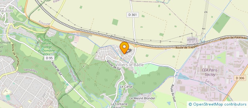 localisation de l'entreprise SCI OCEANE  VILLIERS-LE-BACLE