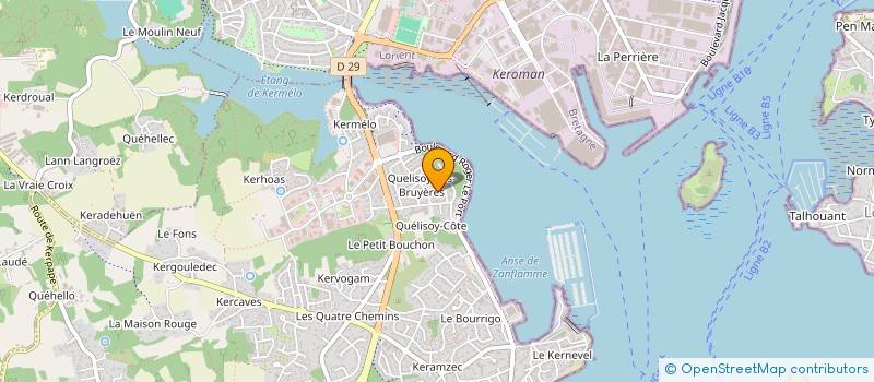 localisation de l'entreprise SCI OCEANE  LARMOR-PLAGE