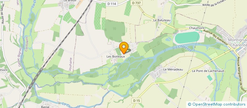 localisation de l'entreprise SCI OCEANE à MONTIGNAC-CHARENTE