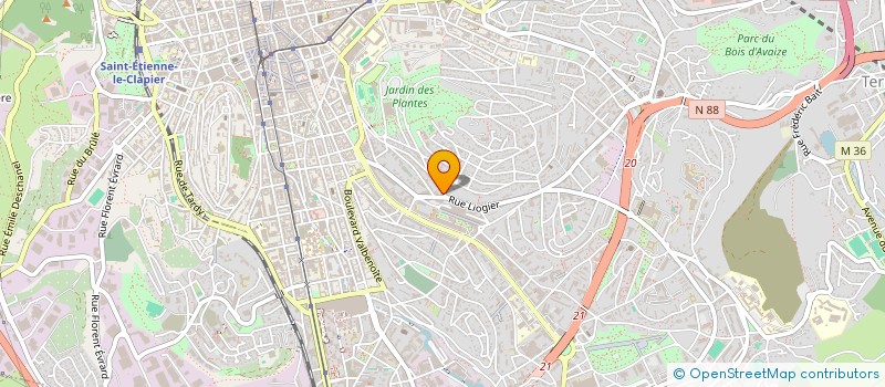 localisation de l'entreprise SCI OCEANIC  SAINT-ETIENNE