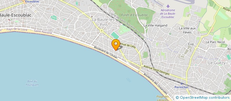 localisation de l'entreprise SCI OCEANIDES 1  LA BAULE-ESCOUBLAC