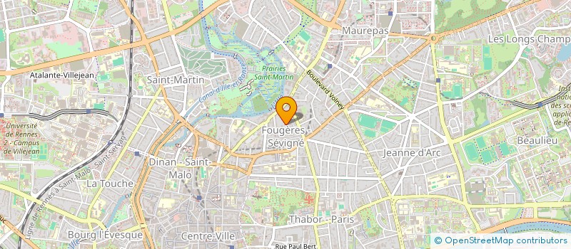 localisation de l'entreprise SCI OCEANIS  RENNES