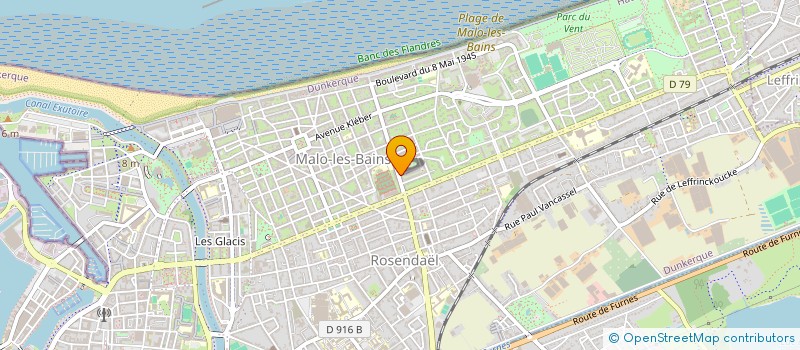 localisation de l'entreprise SCI OCEANIS à DUNKERQUE