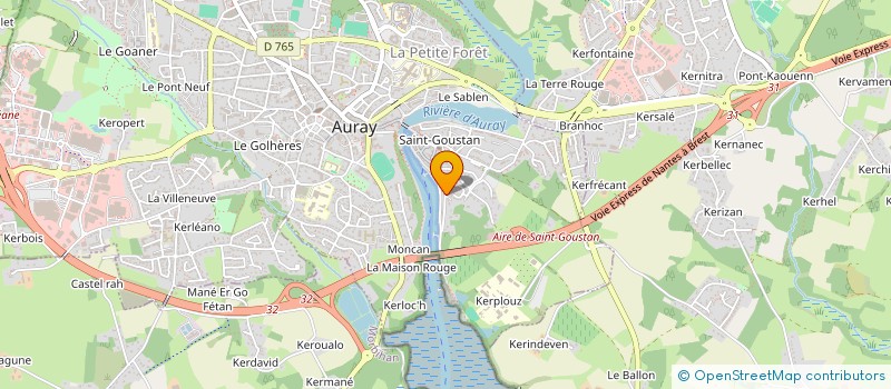 localisation de l'entreprise SCI OCEASM à AURAY