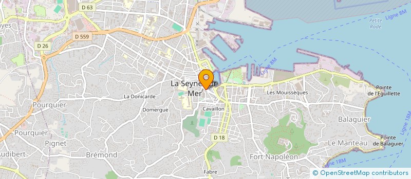localisation de l'entreprise SCI OCEBAT à LA SEYNE-SUR-MER