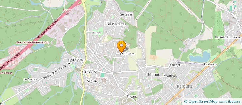 localisation de l'entreprise SCI OCEFLO  CESTAS