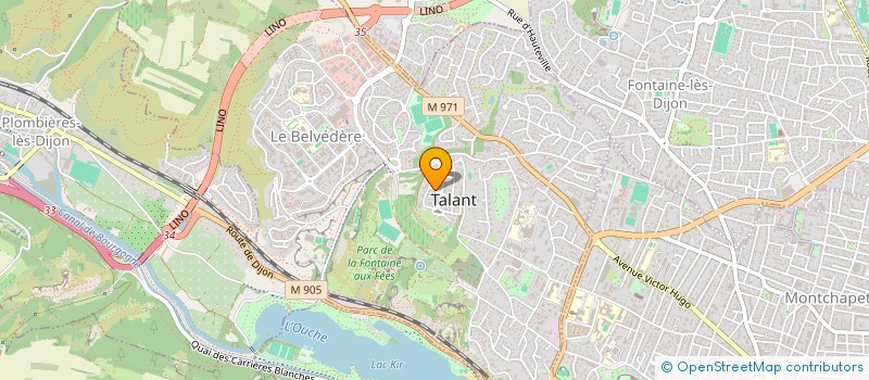 localisation de l'entreprise SCI OCEVAL  TALANT