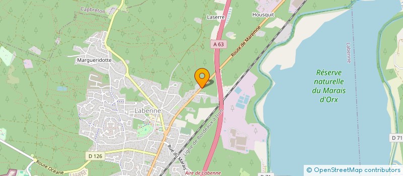 localisation de l'entreprise SCI OCEVEN à LABENNE