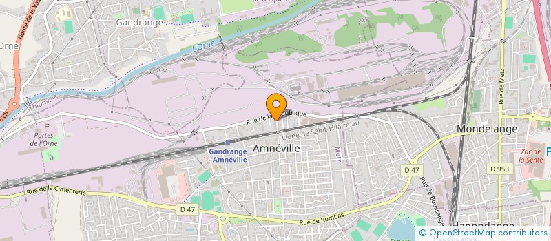 localisation de l'entreprise SCI OCGS  AMNEVILLE