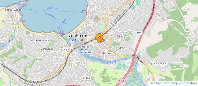 localisation de l'entreprise SCI OCHOAMTESAMA  SAINT-JEAN-DE-LUZ