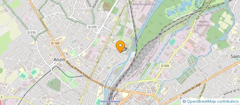 localisation de l'entreprise SCI OCINVES  VALENCIENNES