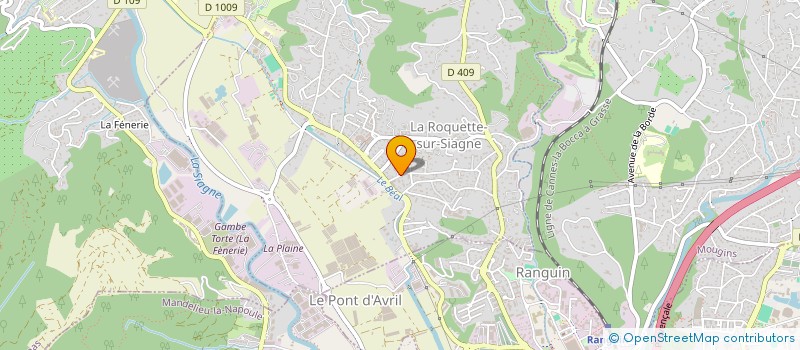 localisation de l'entreprise SCI OCJ à LA ROQUETTE-SUR-SIAGNE
