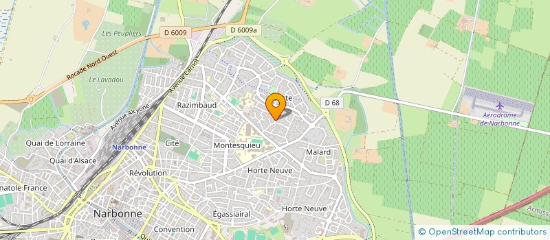 localisation de l'entreprise SCI OCK  NARBONNE