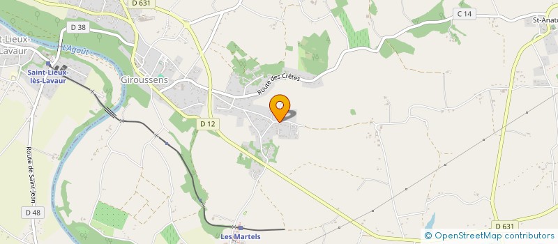 localisation de l'entreprise SCI OCK  GIROUSSENS