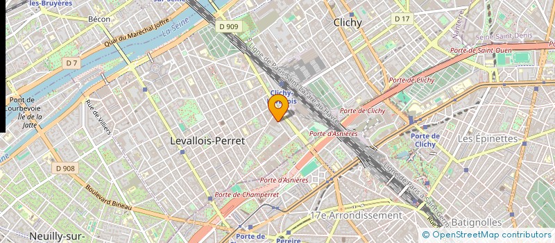 localisation de l'entreprise SCI OCLAC à LEVALLOIS-PERRET