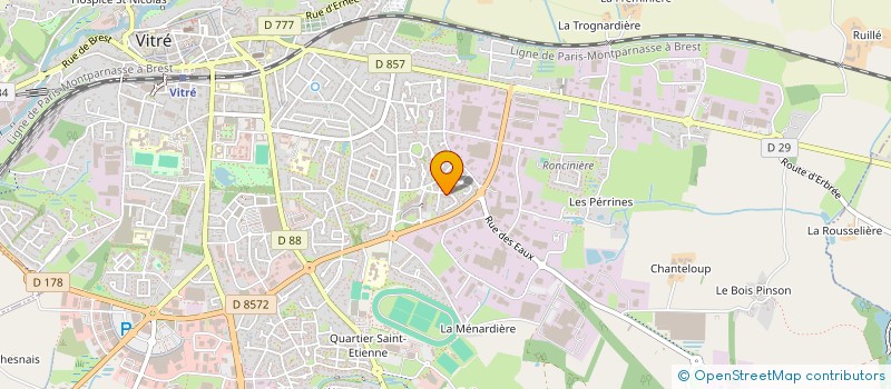 localisation de l'entreprise SCI OCLE  VITRE