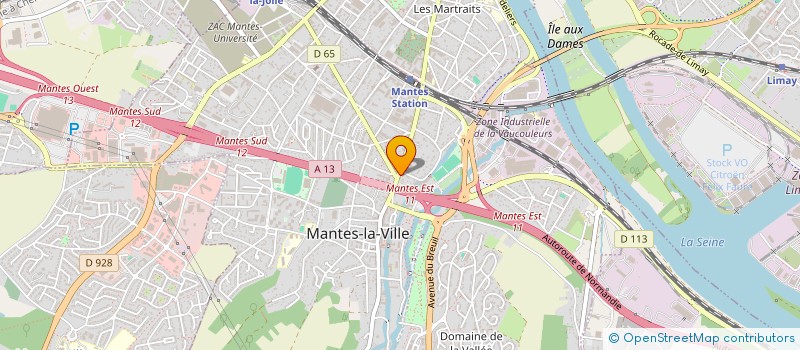 localisation de l'entreprise SCI OCPA  MANTES-LA-VILLE