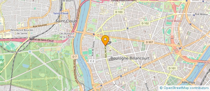localisation de l'entreprise SCI OCRE à BOULOGNE-BILLANCOURT