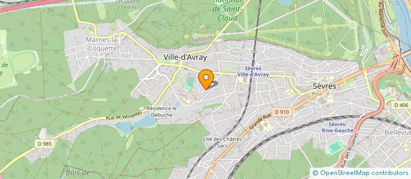 localisation de l'entreprise SCI OCREGA  VILLE-D'AVRAY