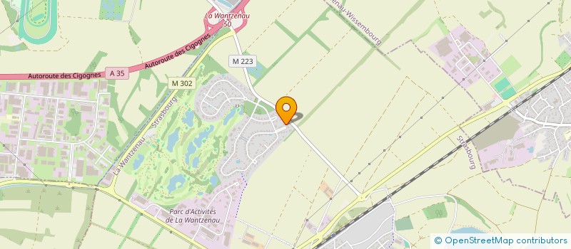 localisation de l'entreprise SCI OCT  LA WANTZENAU