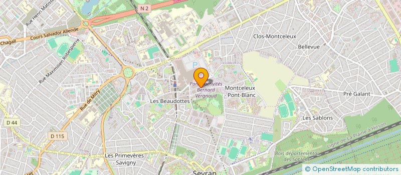 localisation de l'entreprise SCI OCTAGON à SEVRAN