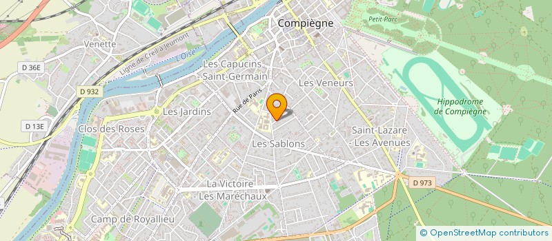 localisation de l'entreprise SCI OCTAVE BUTIN  COMPIEGNE