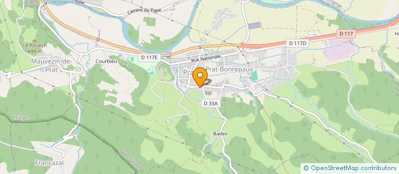 localisation de l'entreprise SCI OCTAVIE à PRAT-BONREPAUX